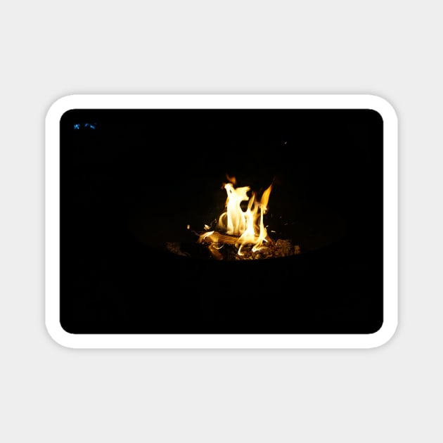 Campfire Blues Magnet by Nicole Gath Photography