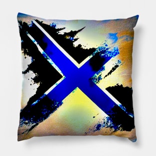 Abstract Crossroads Pillow