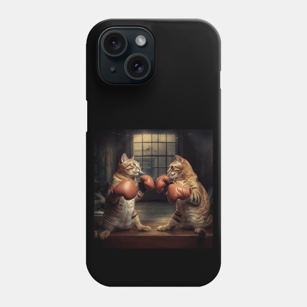 Cats Fight Phone Case by AviToys