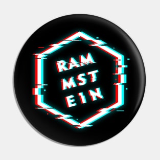 RAMMSTEIN POLYGON GLITCH Pin