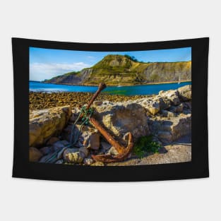 ANCHOR ON THE SEASHORE DESIGN Tapestry