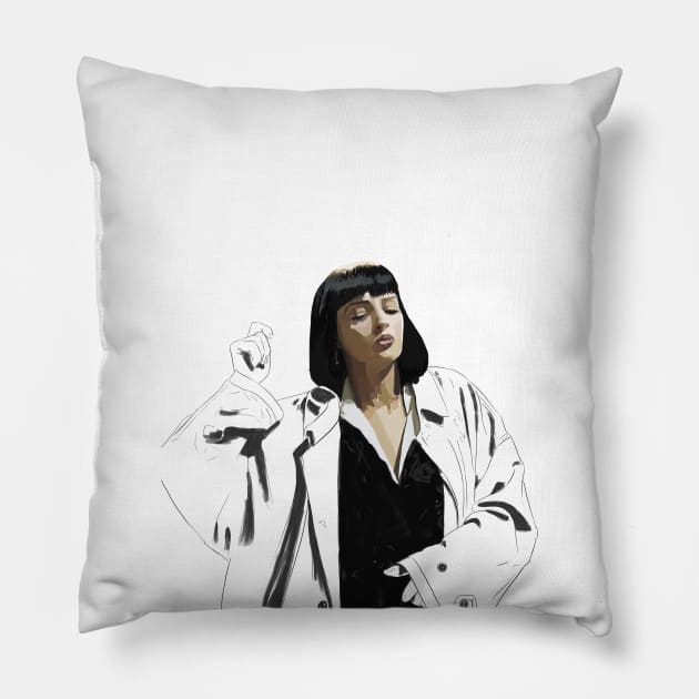 PULP FICTION | PAINTING Pillow by EGLOOP