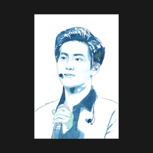 EXO Suho Watercolour Print by NiamhYoungArt T-Shirt