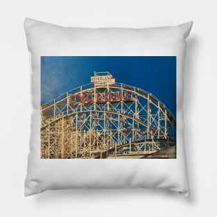 The Cyclone Rollercoaster - Coney Island Pillow