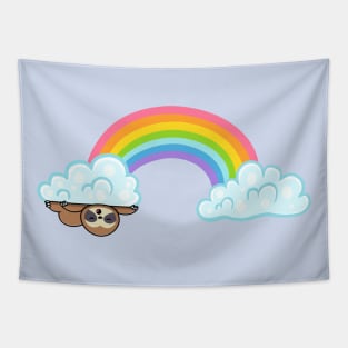 Rainbow Cloud Sloth Tapestry