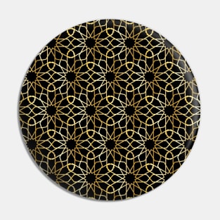 Arabic Moroccan Golden Pattern Pin