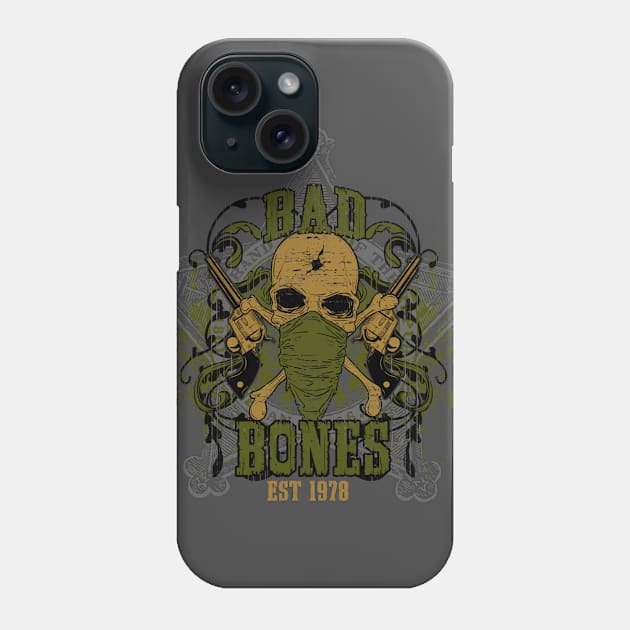 BAd Bones Skull Phone Case by Corialis