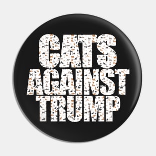 Cats against Trump Pin