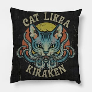 Cat Kraken Pillow