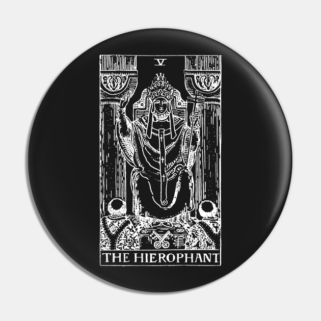 The Hierophant Tarot in white Pin by winterwinter