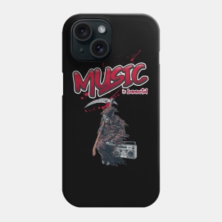 Music is Immortal: Grim Reaper Phone Case