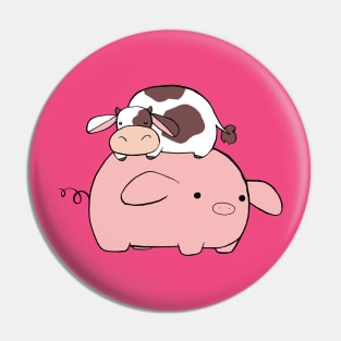 Big Pig Tiny Cow Pin