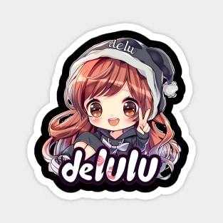 Delulu Anime Girl Magnet