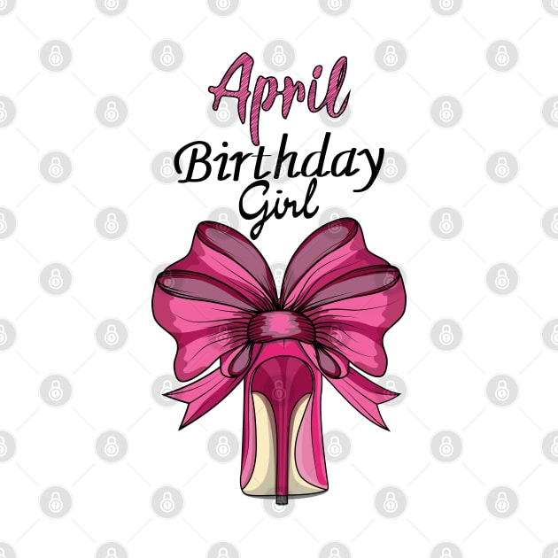 April Birthday Girl by Designoholic