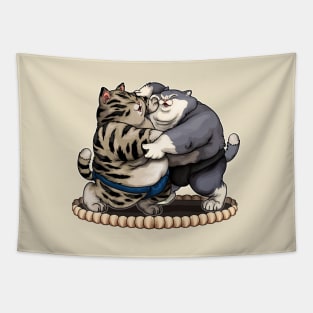 Sumo Cats Tapestry