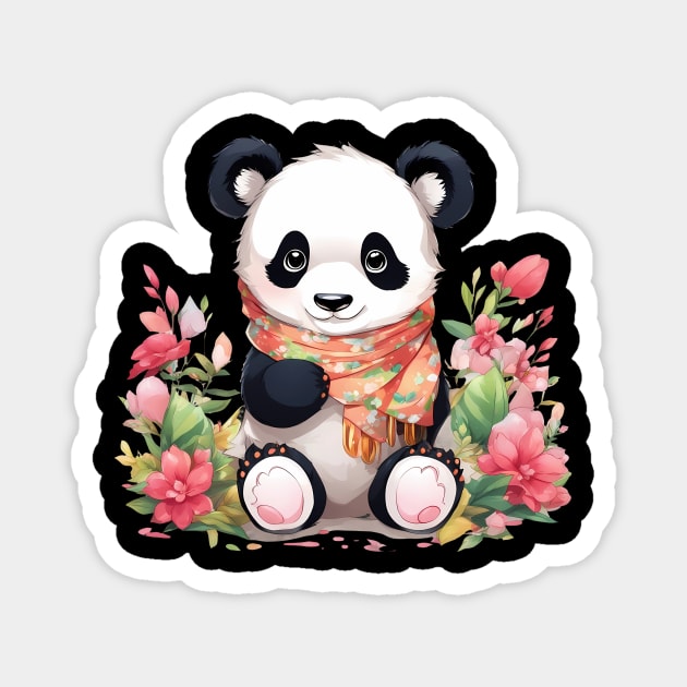 Adorable Cuddly Baby Panda Magnet by animegirlnft