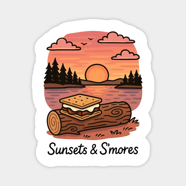 Sunsets & S'mores Magnet by Teresa's Store 1