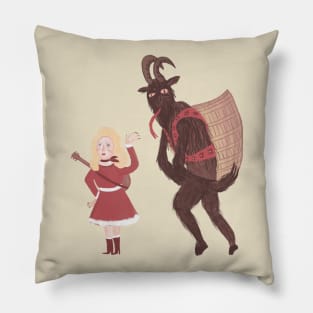 Dolly & Krampus Pillow