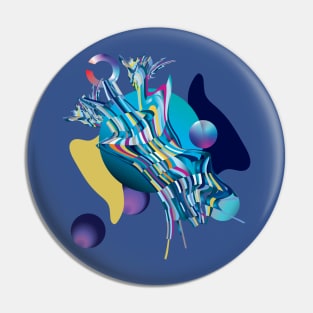 Undiscovered planet, planet X abstract illustration Pin