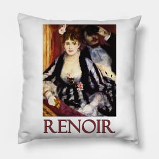 La Loge by Pierre-Auguste Renoir Pillow