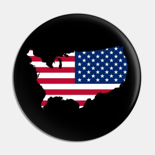 Usa Maps flag Pin