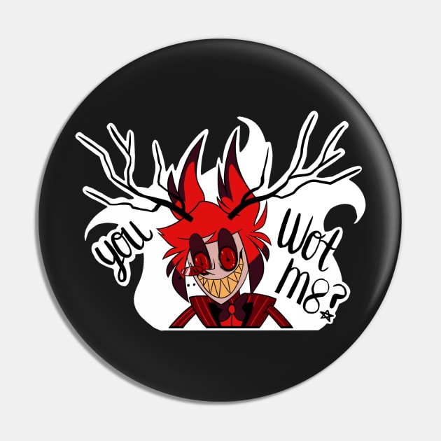 Angry Alastor Pin by lemonylol