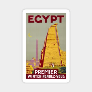 Vintage Travel Poster Egypt Magnet