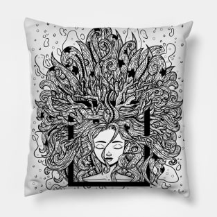 Ocean Wave Personification Pillow