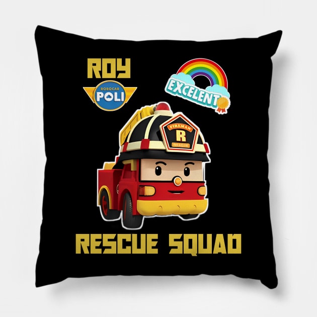 resque squad Pillow by scary poter