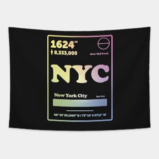 New York Periodic Table Element Tapestry