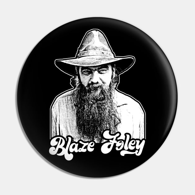 Blaze Foley // Original Retro Outlaw Country Fan Design Pin by DankFutura