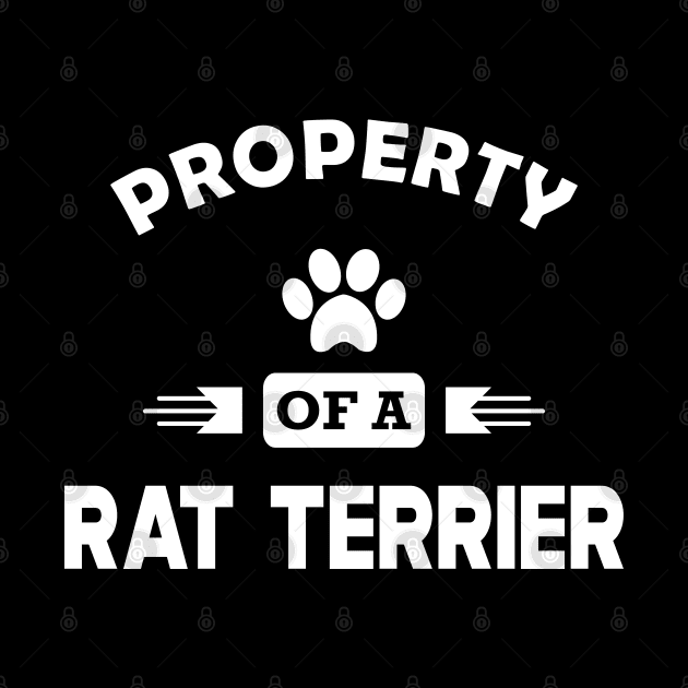 Rat Terrier Dog - Property of a rat terrier by KC Happy Shop