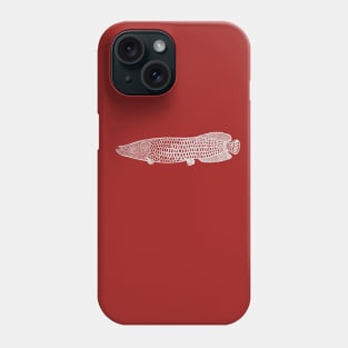 Arapaima - detailed hand drawn fish design Phone Case