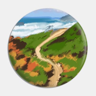 Beautiful Monterey California Painting Pin