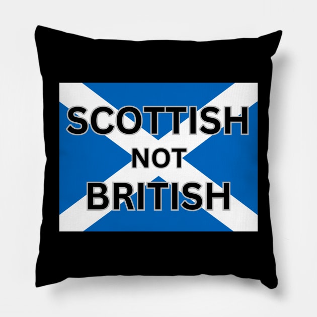 I'm Scottish Not British Pillow by Mojakolane