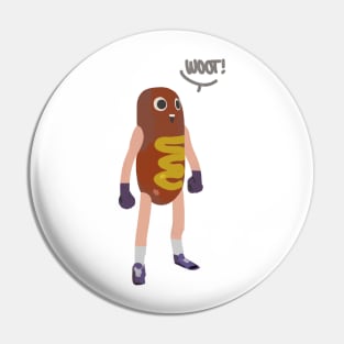 Funny - Hawt Dawg Man Pin