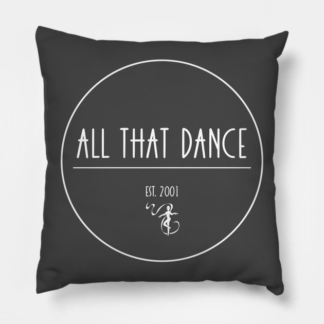 ATD est. (white) Pillow by allthatdance