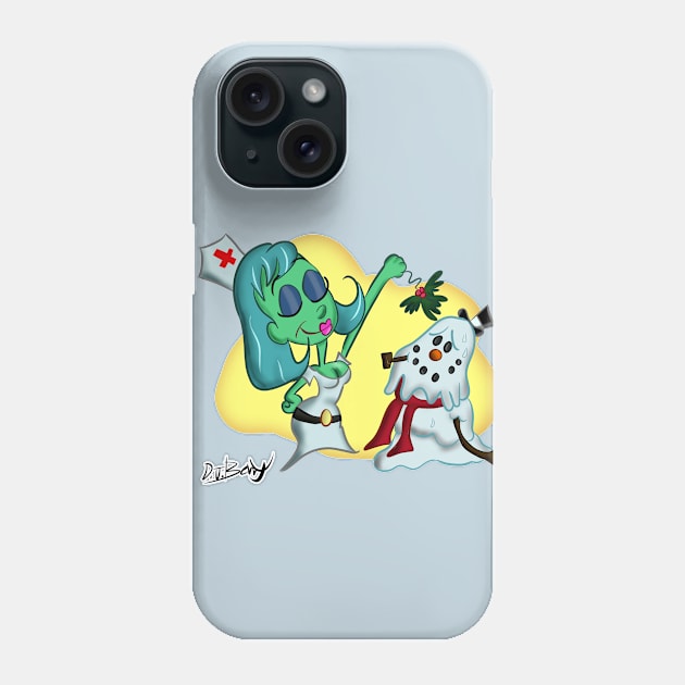 Hello-Ho-Ho Nurse! Phone Case by D.J. Berry