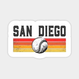 San Diego Retro vintage Baseball Magnet