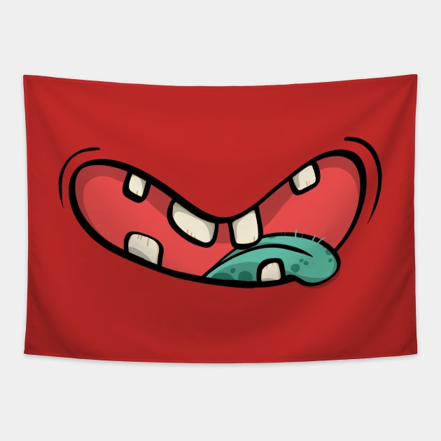 Green tongue Tapestry by oscarsanchez