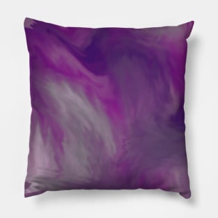 Purple/Grey Brush Strokes Pillow