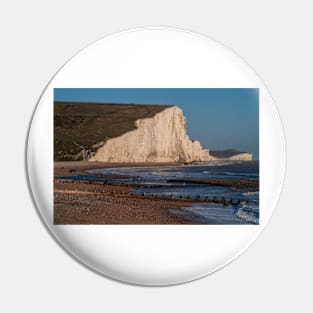 The Seven Sisters from the beach, East Sussex (4) Pin