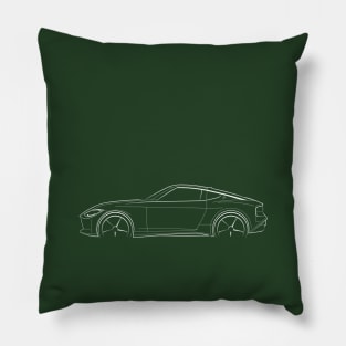 Nissan 400Z - profile stencil, white Pillow