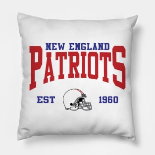 Retro New England  Football Pillow