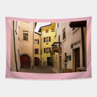 Street in Arco in North Italy Tapestry