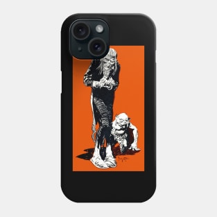 Uncle Creepy with tiny monster Phone Case