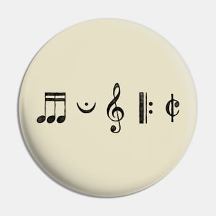 Music in Glyphs Pin