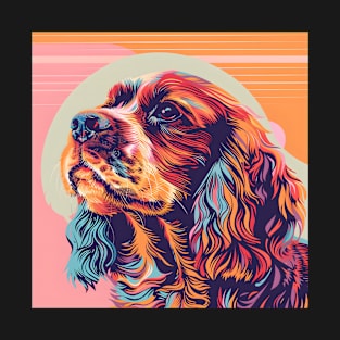 Sussex Spaniel in 80's T-Shirt