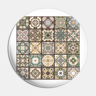 Mosaic tile tribal pattern Pin