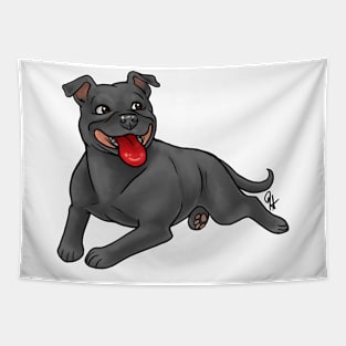 Dog - Staffordshire Bull Terrier - Blue Tapestry